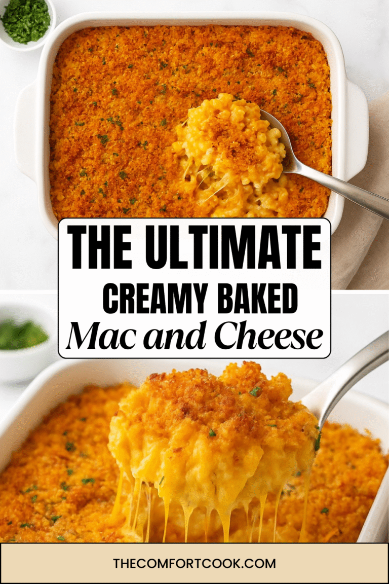 The Ultimate Creamy Baked Mac & Cheese Pin